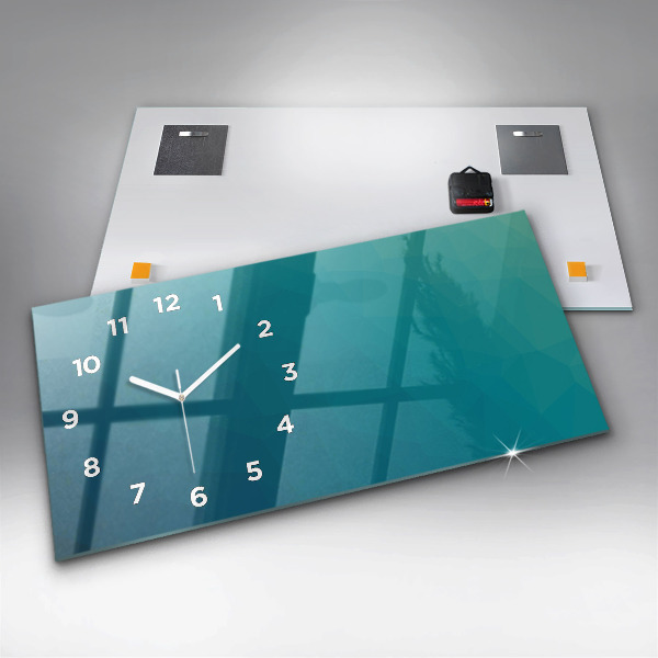Horizontal wall clock Sea abstraction