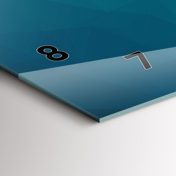 Horizontal wall clock Sea abstraction