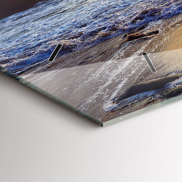 Horizontal wall clock Sunset on the beach