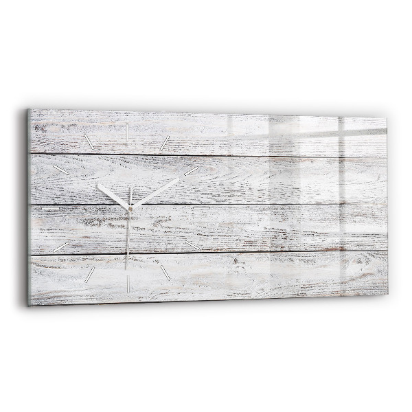 Horizontal wall clock Painted boards
