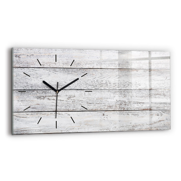 Horizontal wall clock Painted boards