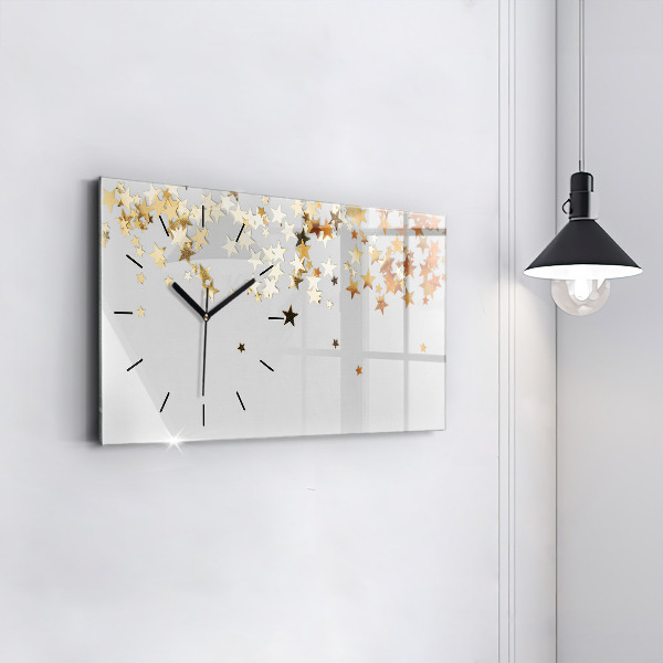 Horizontal wall clock Stars