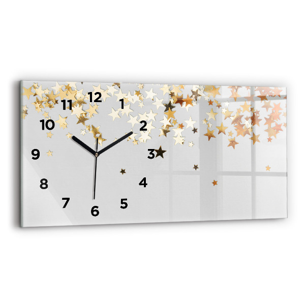 Horizontal wall clock Stars