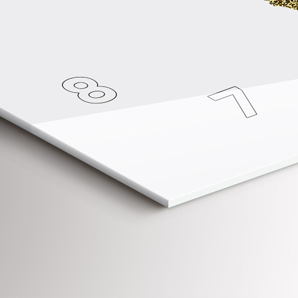 Horizontal wall clock World map