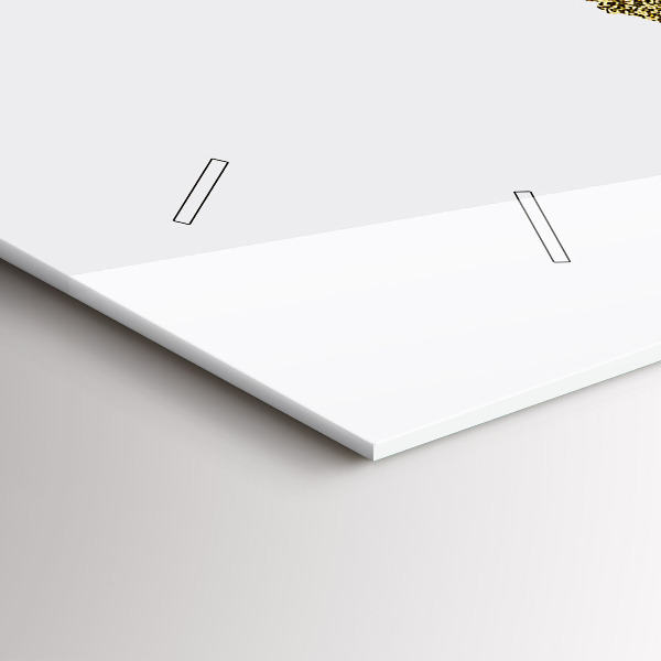 Horizontal wall clock World map