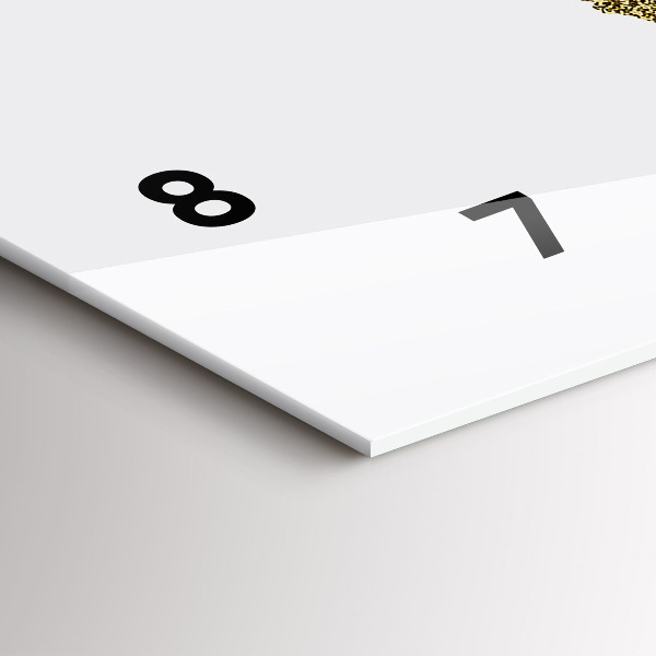 Horizontal wall clock World map