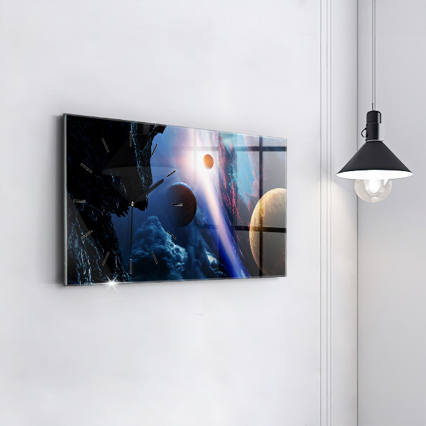 Horizontal wall clock Great Galaxy