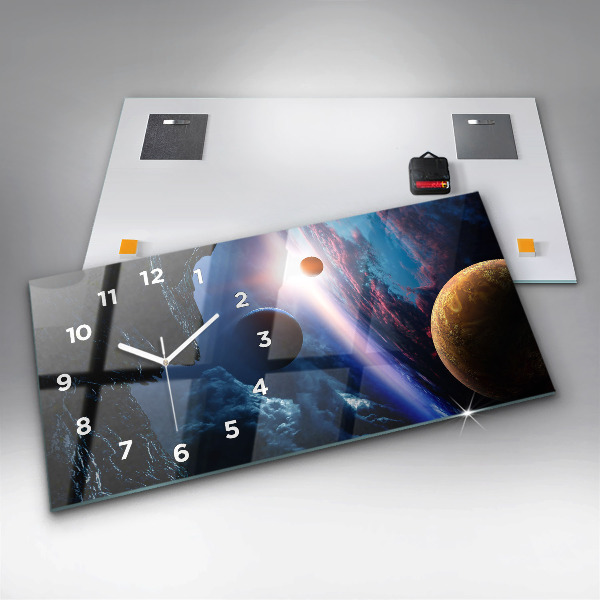 Horizontal wall clock Great Galaxy