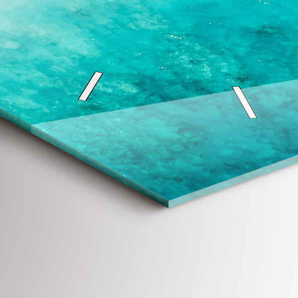 Horizontal wall clock Beach sea sand