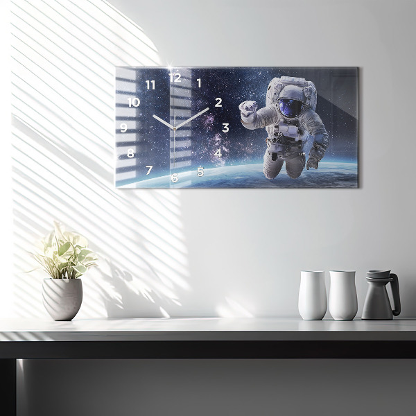 Horizontal wall clock Astronaut