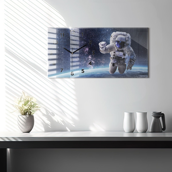 Horizontal wall clock Astronaut
