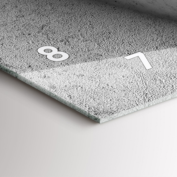 Horizontal wall clock Abstraction triangles