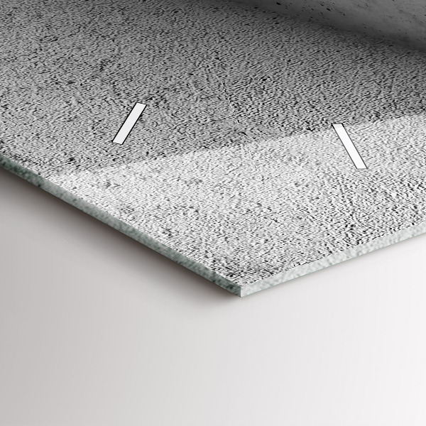 Horizontal wall clock Abstraction triangles