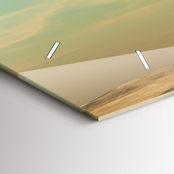 Horizontal wall clock Elephant on a tree