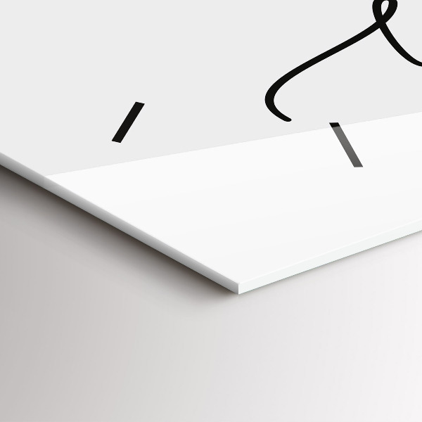 Horizontal wall clock The inscription be yourself