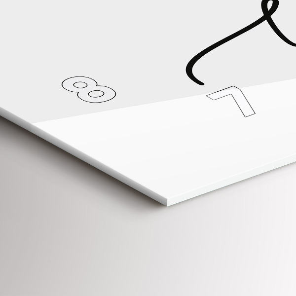 Horizontal wall clock The inscription be yourself