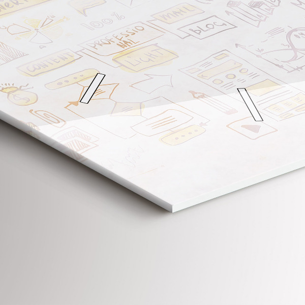 Horizontal wall clock Abstraction brain