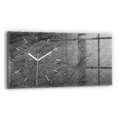 Horizontal wall clock Volcanic rock