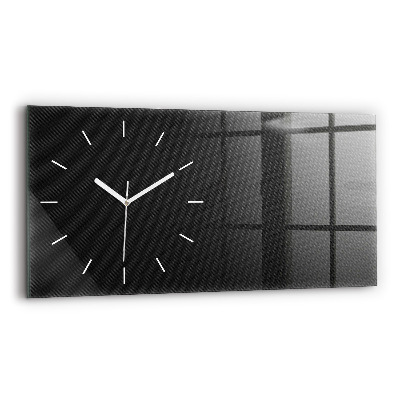 Horizontal wall clock Dark abstraction
