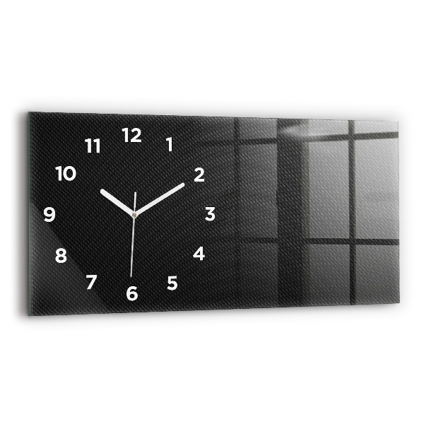 Horizontal wall clock Dark abstraction