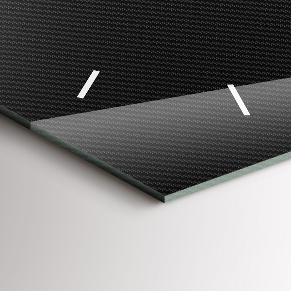 Horizontal wall clock Dark abstraction