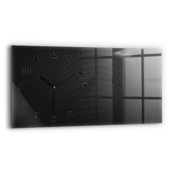 Horizontal wall clock Dark abstraction