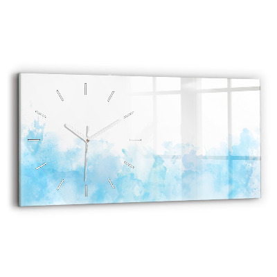 Horizontal wall clock Painted spots