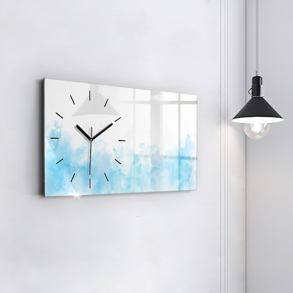 Horizontal wall clock Painted spots