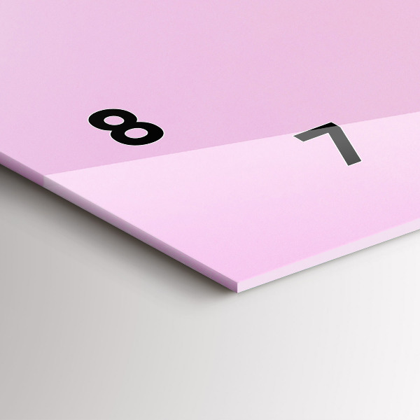 Horizontal wall clock Heart of flowers