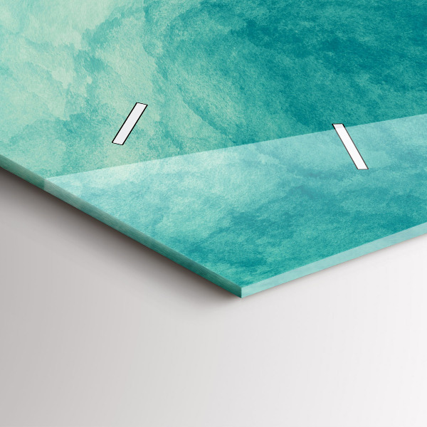 Horizontal wall clock Abstraction depth