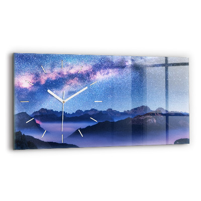 Horizontal wall clock Milky Way