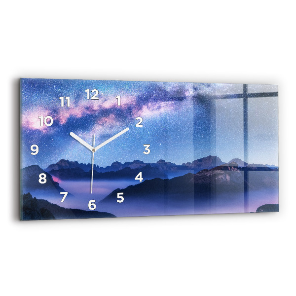 Horizontal wall clock Milky Way