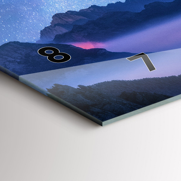 Horizontal wall clock Milky Way