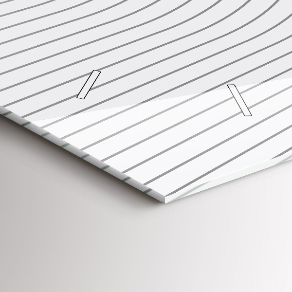 Horizontal wall clock Abstraction lines