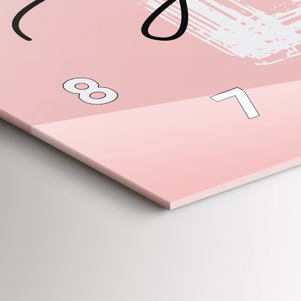 Horizontal wall clock The inscription Love yourself