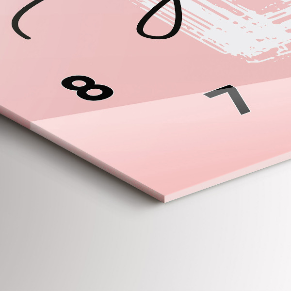 Horizontal wall clock The inscription Love yourself