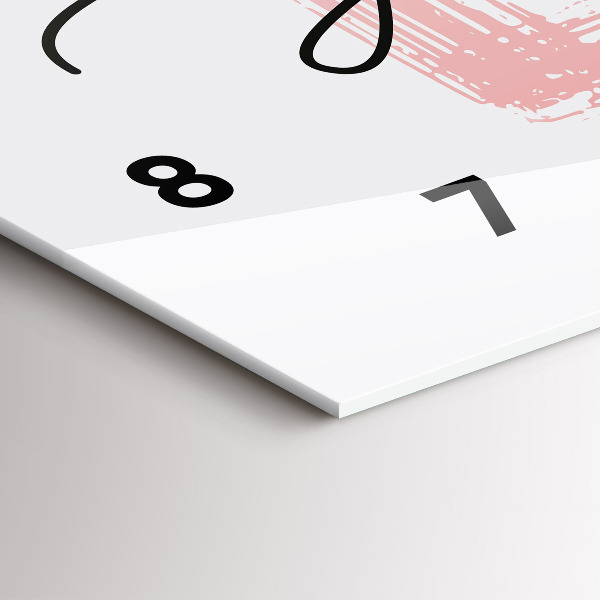 Horizontal wall clock Love yourself inscription