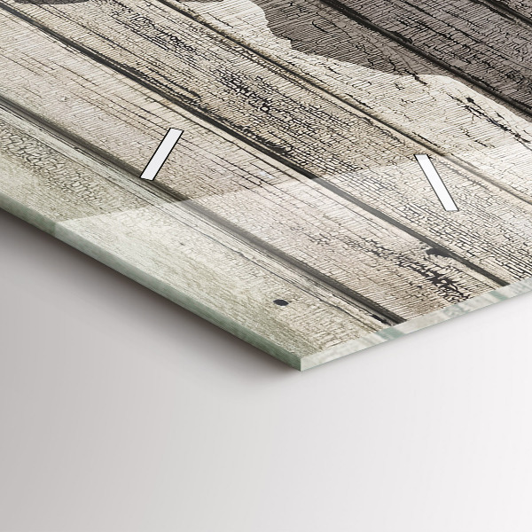 Horizontal wall clock World Map Boards