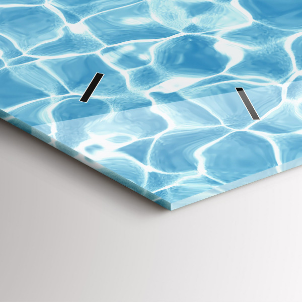 Horizontal wall clock Dandelions flamingos