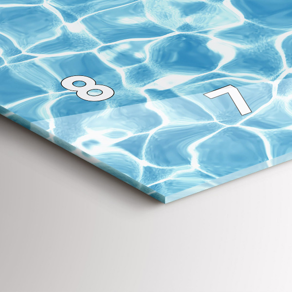 Horizontal wall clock Dandelions flamingos