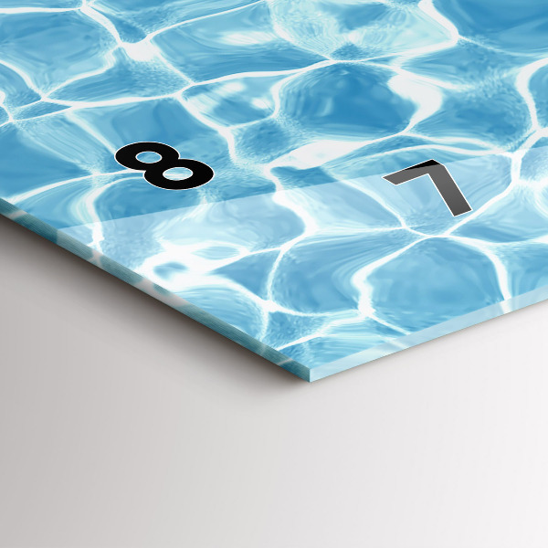 Horizontal wall clock Dandelions flamingos