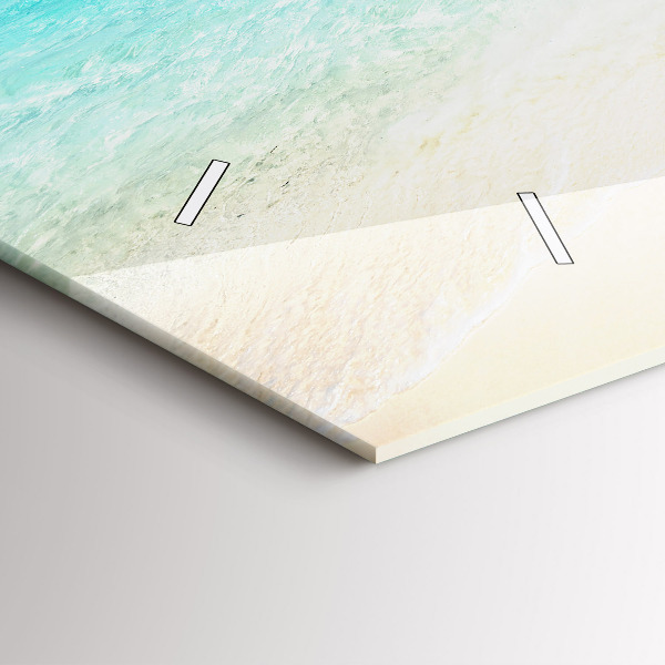 Horizontal wall clock Tropical island