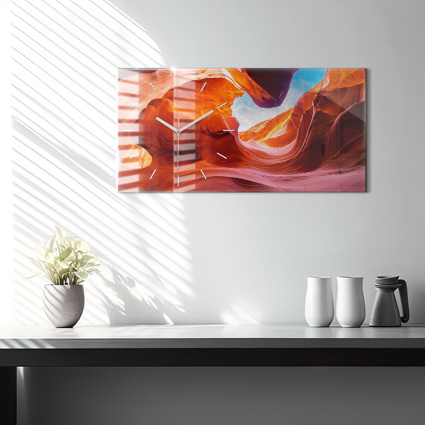 Horizontal wall clock Canyon