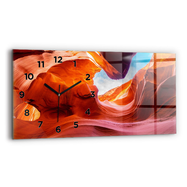 Horizontal wall clock Canyon