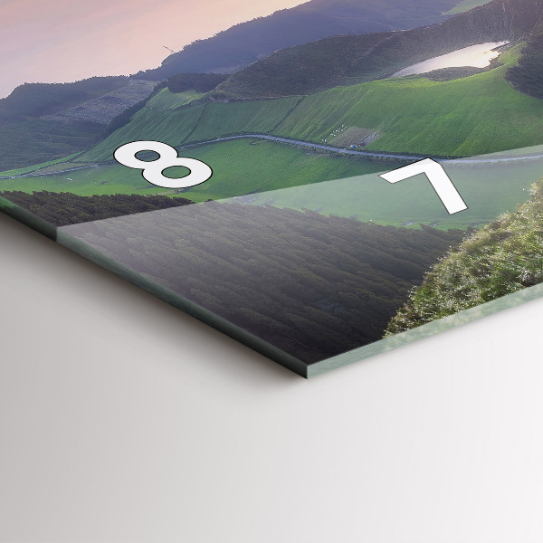 Horizontal wall clock Mountain Landscape