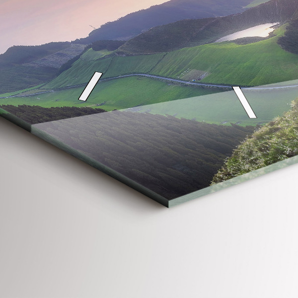 Horizontal wall clock Mountain Landscape