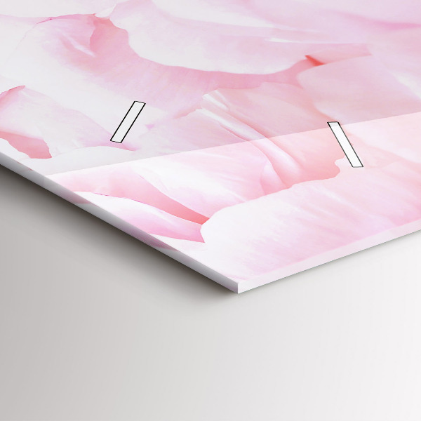 Horizontal wall clock Blooming flowers