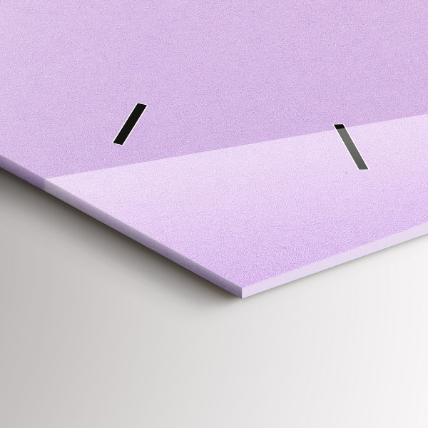 Horizontal wall clock Pastel pattern