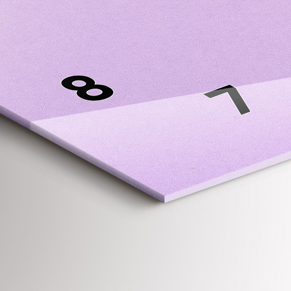 Horizontal wall clock Pastel pattern