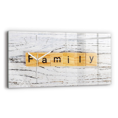 Horizontal wall clock Family